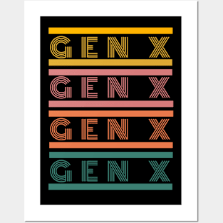 Gen X Colorful Posters and Art